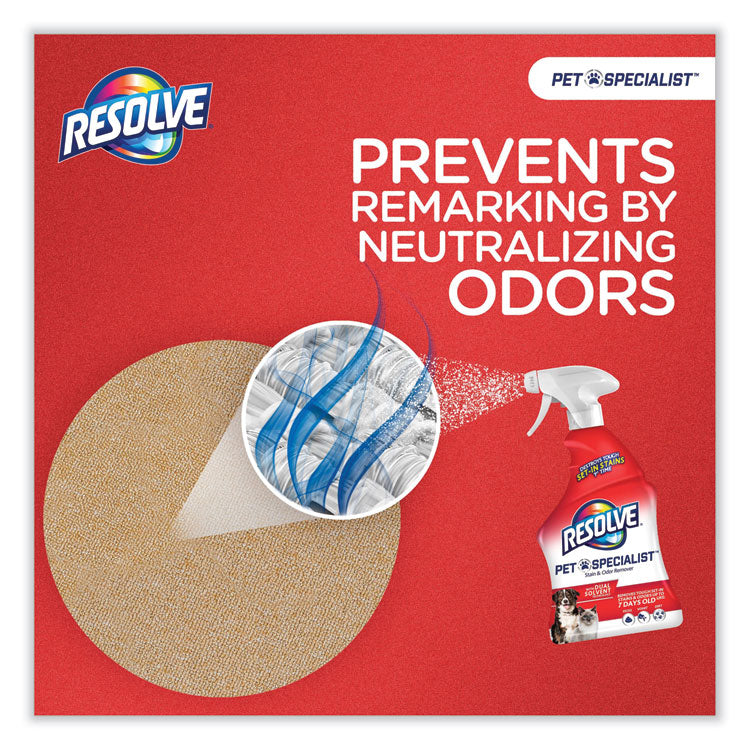 Pet Specialist Stain and Odor Remover, Citrus, 32 oz Trigger Spray Bottle, 12/Carton