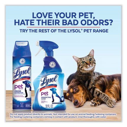 Disinfectant Spray II Pet Odor Eliminator, Fresh, 15 oz Aerosol Spray, 12/Carton