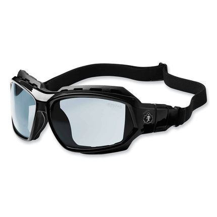 Skullerz Loki Safety Glasses/Goggles, Black Nylon Impact Frame, AntiFog Indoor/Outdoor Polycarbonate Lens
