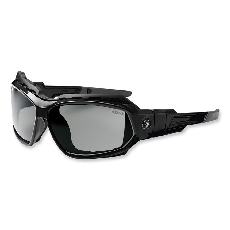 Skullerz Loki Safety Glasses/Goggles, Black Nylon Impact Frame,Polarized Smoke Polycarbonate Lens