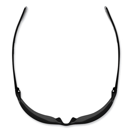 Skullerz Vali Frameless Safety Glasses, Black Nylon Impact Frame, Anti-Fog Smoke, Polycarbonate Lens