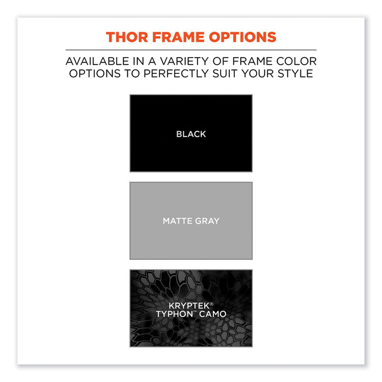 Skullerz Thor Safety Glasses, Black Nylon Impact Frame, Polarized Smoke Polycarbonate Lens