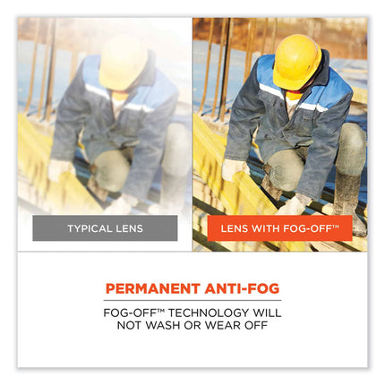 Skullerz Odin Safety Glasses, Kryptek Typhon Nylon Impact Frame, Anti-Fog Clear Polycarbonate Lens