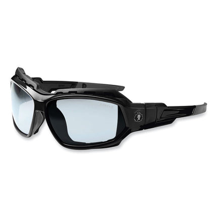 Skullerz Loki Safety Glasses/Goggles, Black Nylon Impact Frame, AntiFog Indoor/Outdoor Polycarbonate Lens