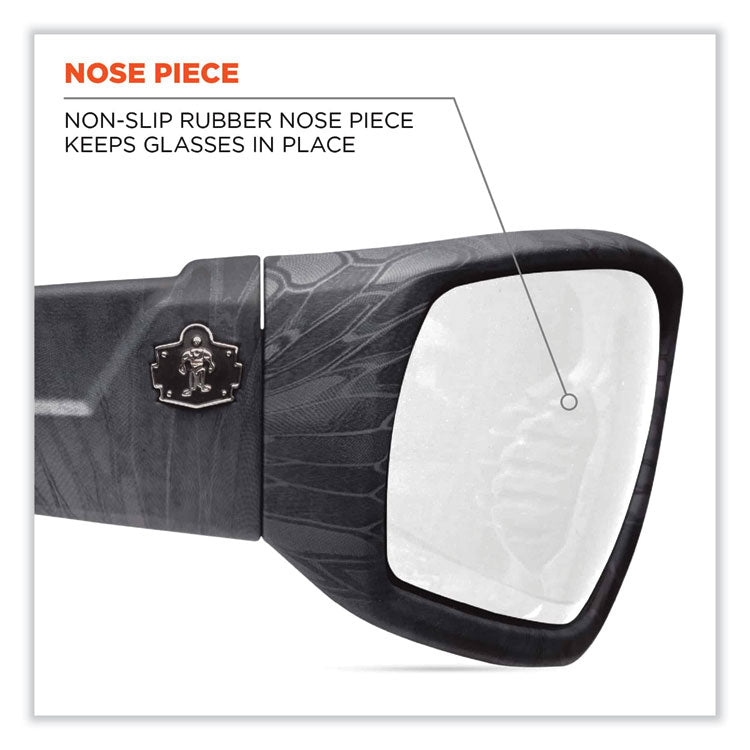 Skullerz Odin Safety Glasses, Kryptek Typhon Nylon Impact Frame, Anti-Fog Clear Polycarbonate Lens
