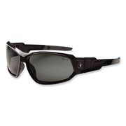 Skullerz Loki Safety Glasses/Goggles, Black Nylon Impact Frame,Polarized Smoke Polycarbonate Lens