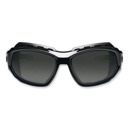 Skullerz Loki Safety Glasses/Goggles, Black Nylon Impact Frame,Polarized Smoke Polycarbonate Lens
