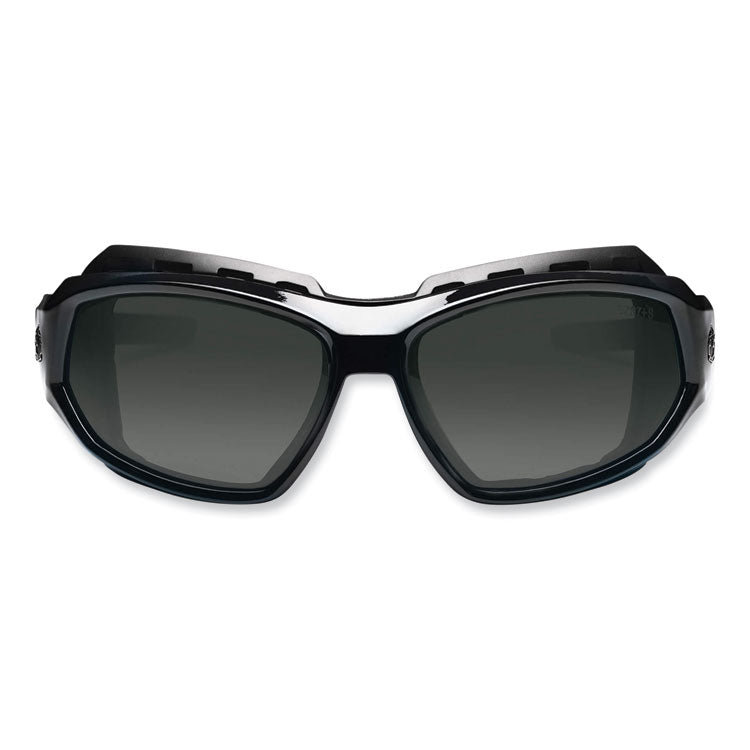 Skullerz Loki Safety Glasses/Goggles, Black Nylon Impact Frame,Polarized Smoke Polycarbonate Lens