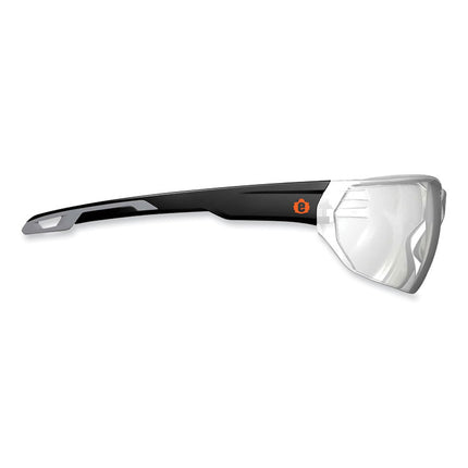 Skullerz Vali Frameless Safety Glasses, Black Nylon Impact Frame, Indoor/Outdoor Polycarbonate Lens