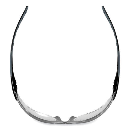 Skullerz Saga Frameless Safety Glasses, Black Nylon Impact Frame, Indoor/Outdoor Polycarbonate Lens