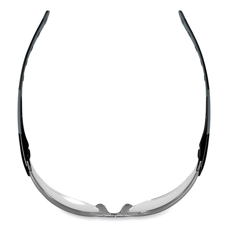 Skullerz Saga Frameless Safety Glasses, Black Nylon Impact Frame, Indoor/Outdoor Polycarbonate Lens