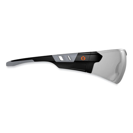 Skullerz Saga Frameless Safety Glasses, Black Nylon Impact Frame, Anti-Fog Indoor/Outdoor Polycarbonate Lens