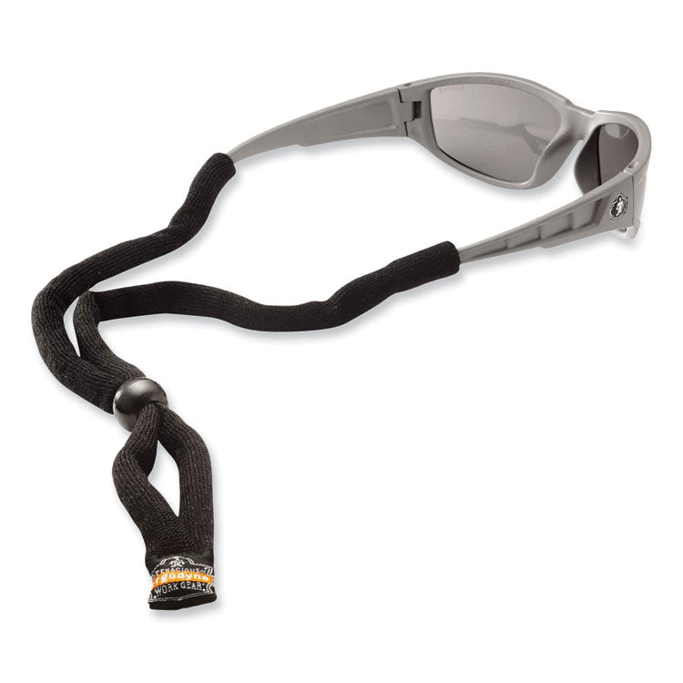 Skullerz 3200 Cotton Eyewear Lanyard, 14" Long, Black
