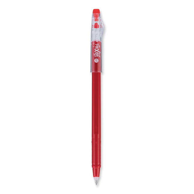 FriXion ColorSticks Erasable Gel Pen, Stick, Fine 0.7 mm, Red Ink, Red Barrel, Dozen