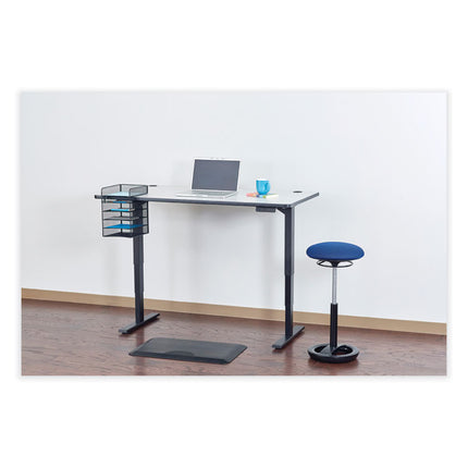 Onyx Horizontal Hanging Storage, 5 Sections, Letter Size Files, 10.25" x 12.4" x 14.4", Black