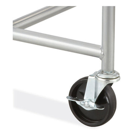 Sled Base Stack Chair Cart, Metal, 500 lb Capacity, 23.5" x 27.5" x 17", Silver