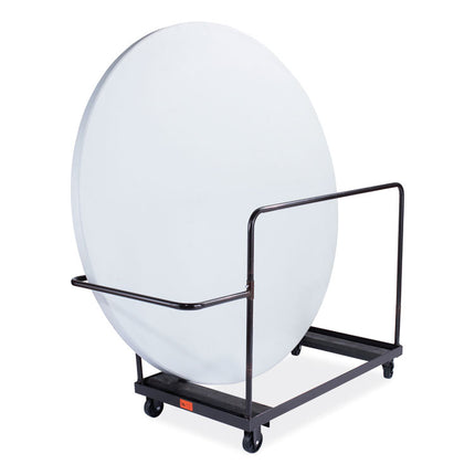 Folding Table Dolly for Round Tables, 660 lb Capacity, 40.5 x 28 x 61.5, Brown