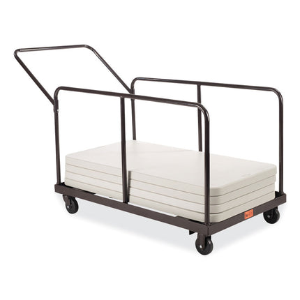 Folding Table Dolly For Round and Rectangular Tables, 660 lb Capacity, 31.25 x 27.75 x 47.5, Brown