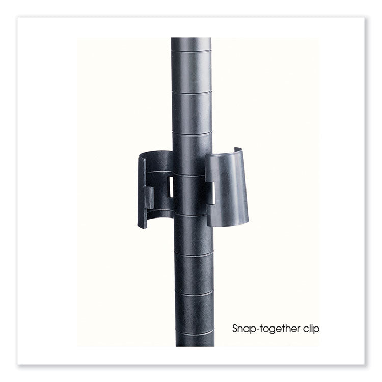 Industrial Wire Shelving, Four-Shelf, 48w x 18d x 72h, Metallic Gray