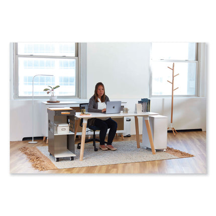Resi LED Floor Lamp, Gooseneck, 60" Tall, White