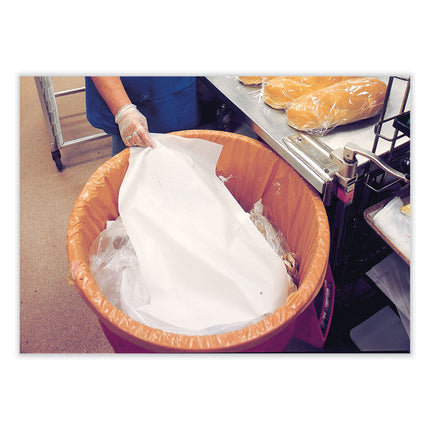 Can Liner, 16 gal, 0.35 mil, 32" x 24", Buff, Perforated Roll, 500/Carton