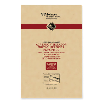 Ready-To-Use Multi-Surface Floor Finish Plus Sealer, Light Fresh Scent, 5 gal Bag-in-Box