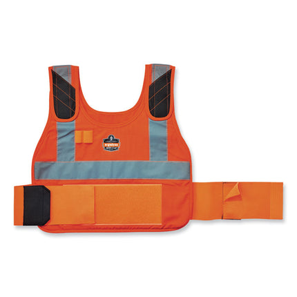 Chill-Its 6225 Premium FR Phase Change Cooling Vest, Modacrylic Cotton, Large/X-Large, Orange