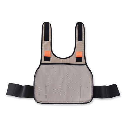 Chill-Its 6225 Premium FR Phase Change Cooling Vest, Modacrylic Cotton, Large/X-Large, Khaki