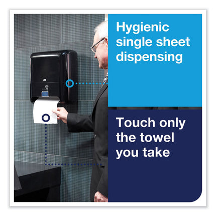 Elevation Matic Hand Towel Dispenser With Intuition Sensor, 13 X 8 X 14.5, Black