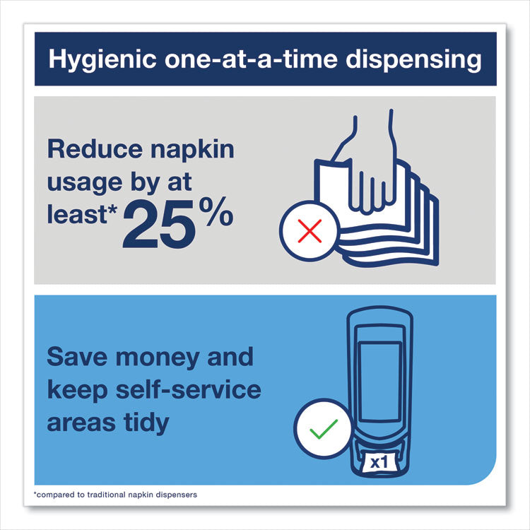 Xpressnap Stand Napkin Dispenser, 9.25 x 9.25 x 24.5, Black