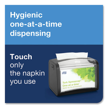 Xpressnap Interfold Dispenser Napkins, 1-Ply, Bag-Pack, 13 x 8.5, Natural, 500/Pack, 12 Packs/Carton