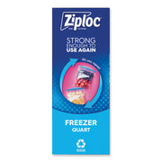 Zipper Freezer Bags, 32 oz, 6.97" x 7.7", Clear, 38 Bags/Box, 9 Boxes/Carton