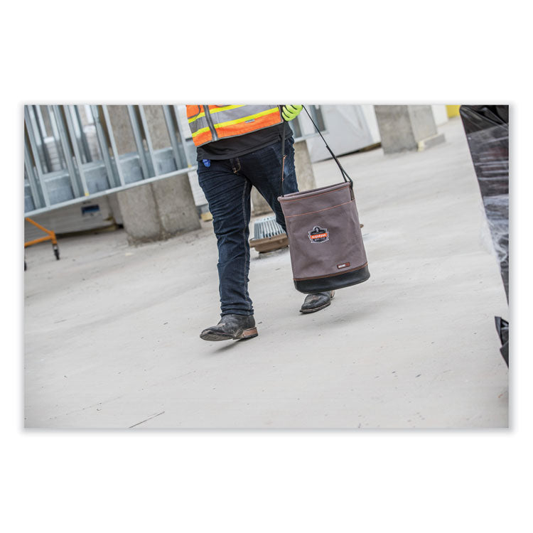 Arsenal 5960 Canvas Hoist Bucket with D-Rings, 150 lb, Gray