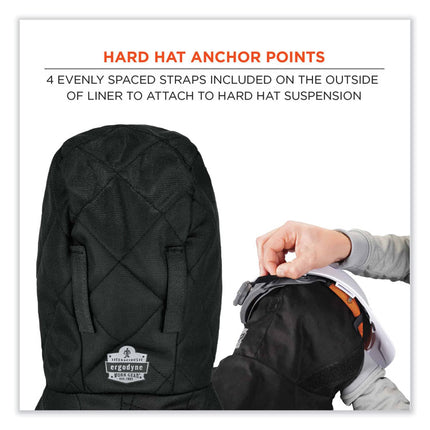 N-Ferno 6878 3-Layer Winter Liner + Mouthpiece Kit, Fleece/Neoprene/Polyester, One Size Fits Most, Black