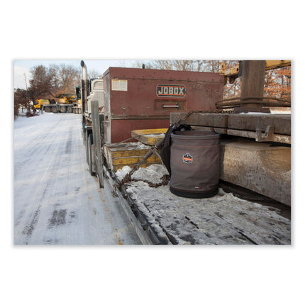 Arsenal 5935 Extra-Large Web Handle Canvas Hoist Bucket, 150 lb, Gray