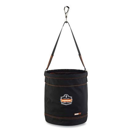 Arsenal 5970 Swiveling Hook Nylon Hoist Bucket, 100 lb, Black