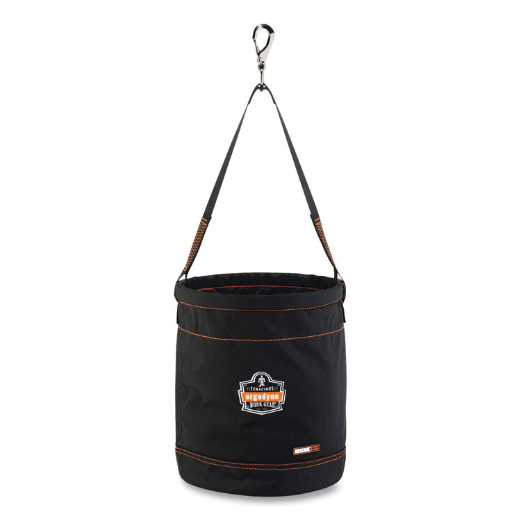 Arsenal 5970 Swiveling Hook Nylon Hoist Bucket, 100 lb, Black