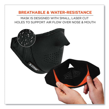 N-Ferno 6878 3-Layer Winter Liner + Mouthpiece Kit, Fleece/Neoprene/Polyester, One Size Fits Most, Black