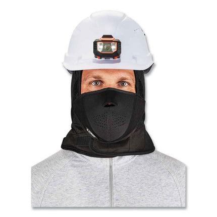 N-Ferno 6878 3-Layer Winter Liner + Mouthpiece Kit, Fleece/Neoprene/Polyester, One Size Fits Most, Black