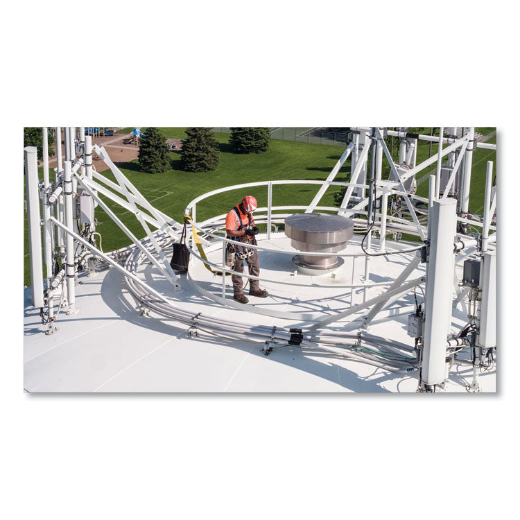 Arsenal 5945 Extra-Large Swiveling Carabiner Canvas Hoist Bucket, 150 lb, Gray