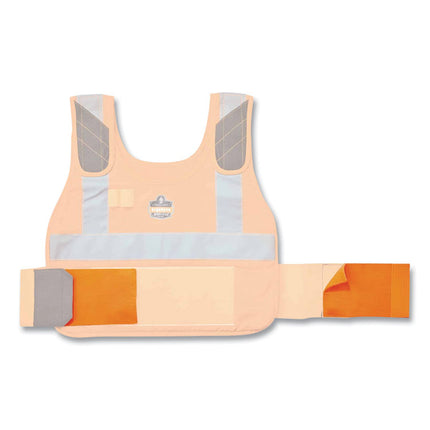 Chill-Its 6240 Phase Change Cooling Vest Elastic Extenders, 3.5", Orange