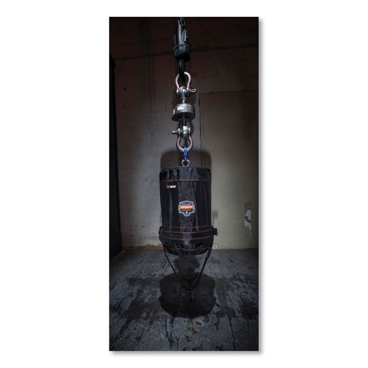 Arsenal 5970T Swiveling Hook Nylon Hoist Bucket + Top, 100 lb, Black