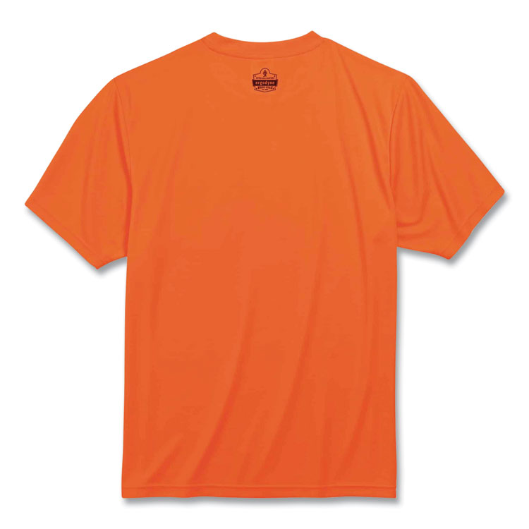 GloWear 8089 Non-Certified Hi-Vis T-Shirt, Polyester, X-Large, Orange