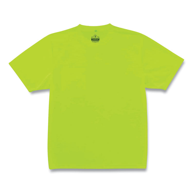 GloWear 8089 Non-Certified Hi-Vis T-Shirt, Polyester, Medium, Lime