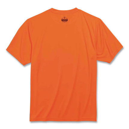 GloWear 8089 Non-Certified Hi-Vis T-Shirt, Polyester, 4X-Large, Orange
