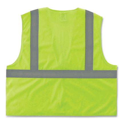 GloWear 8205Z Class 2 Super Economy Mesh Vest, Polyester, Lime, Small/Medium