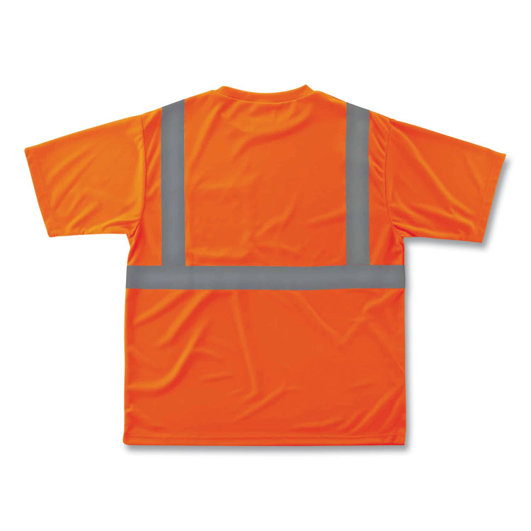 GloWear 8289 Class 2 Hi-Vis T-Shirt, Polyester, Orange, Small
