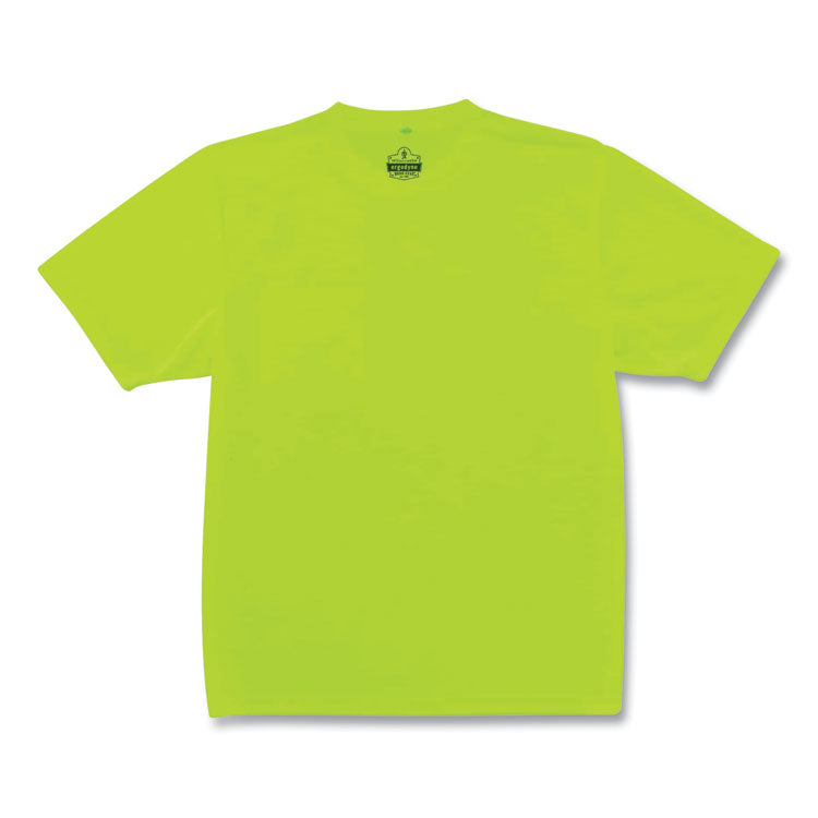 GloWear 8089 Non-Certified Hi-Vis T-Shirt, Polyester, Large, Lime