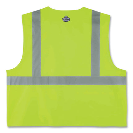 GloWear 8225Z Class 2 Standard Solid Vest, Polyester, Lime, 2X-Large/3X-Large