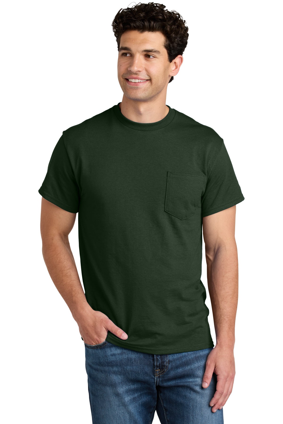 Gildan® - DryBlend® 50 Cotton/50 Poly Pocket T-Shirt 8300